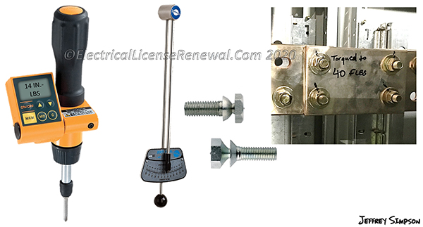 Examples of approved means of achieving the indicated torque values include torque tools or devices such as shear bolts or breakaway-style devices with visual indicators that demonstrate that the proper torque has been applied.